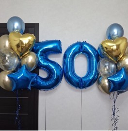 Воздушные шары на 50 лет